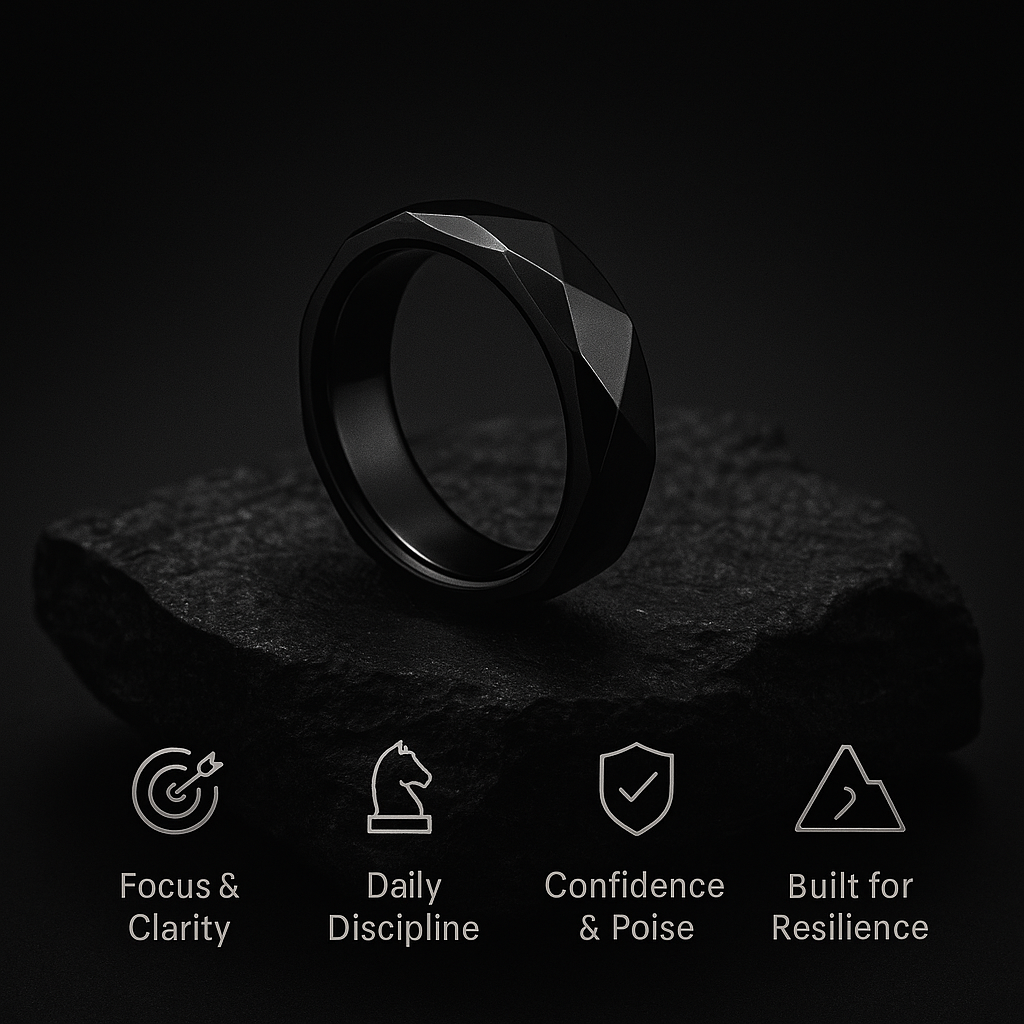 AXION™ HEMATITE RING