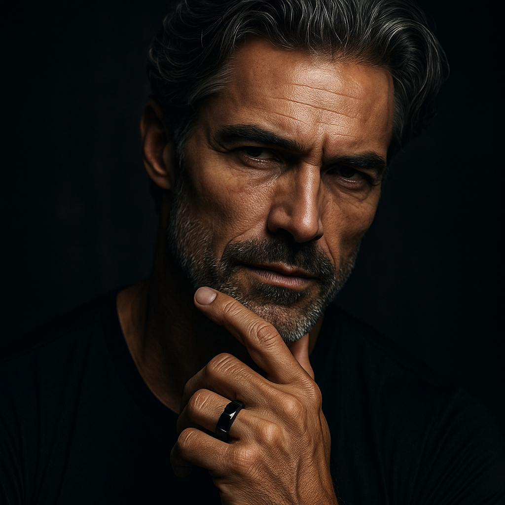 AXION™ HEMATITE RING