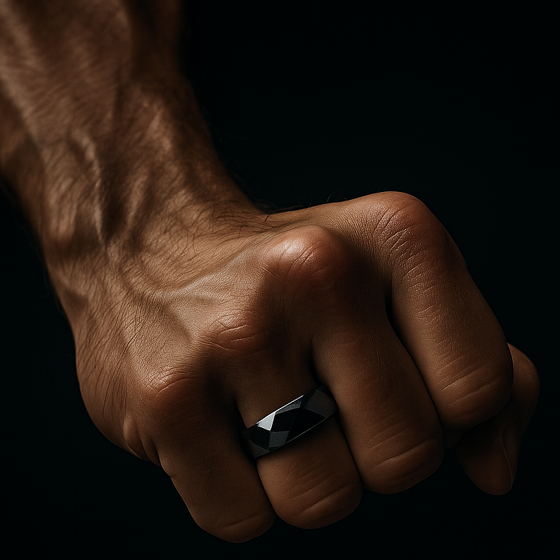 AXION™ HEMATITE RING