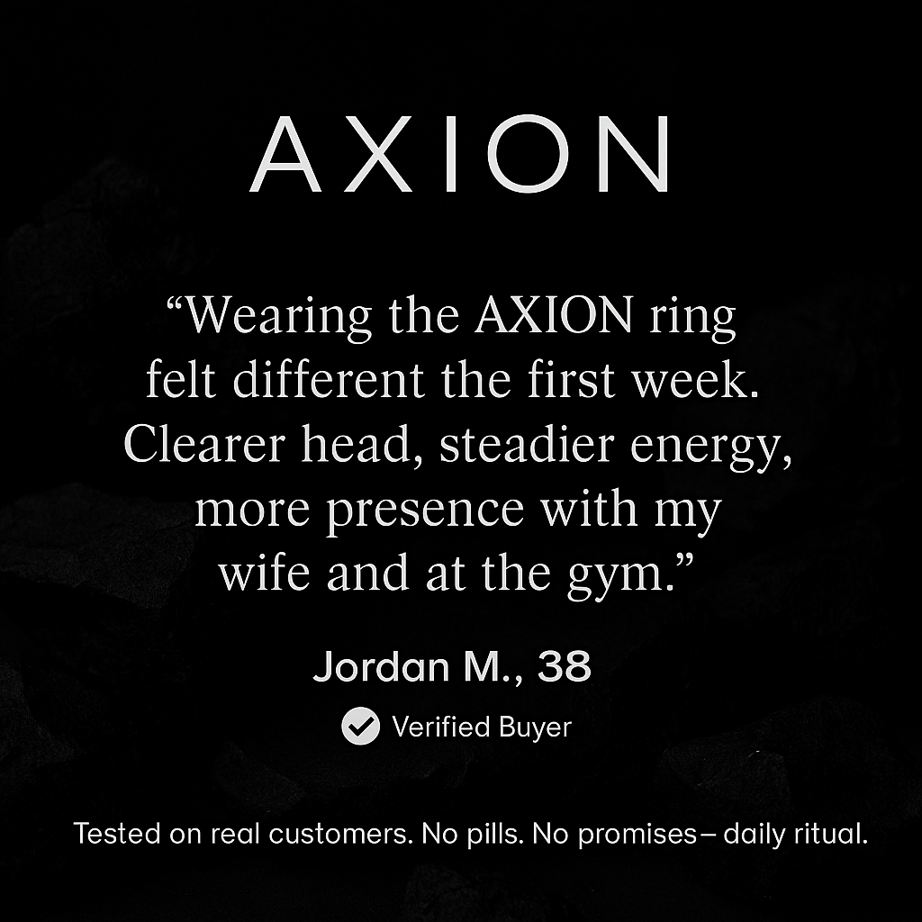 AXION™ HEMATITE RING